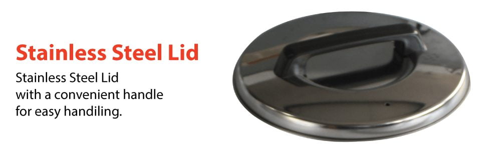 Stainless steel lid