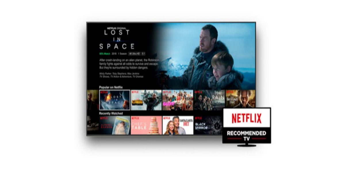 Android TVs are recommended by Netflix